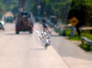 small windshield chip