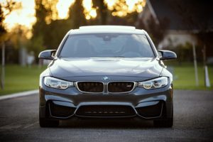 BMV gray sedean