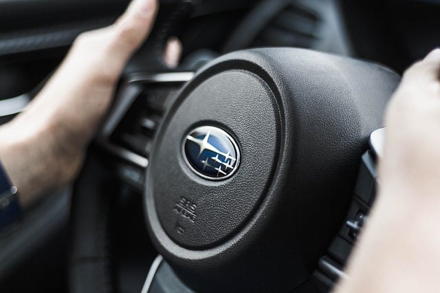 Subaru steering wheel.