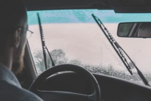icy windshield