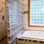 Glass brick wall