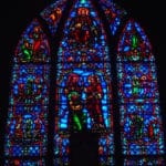 Stained glass.