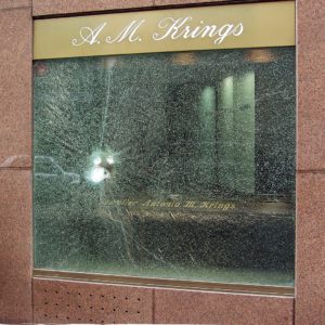 bullet resistant glass attempted burglary