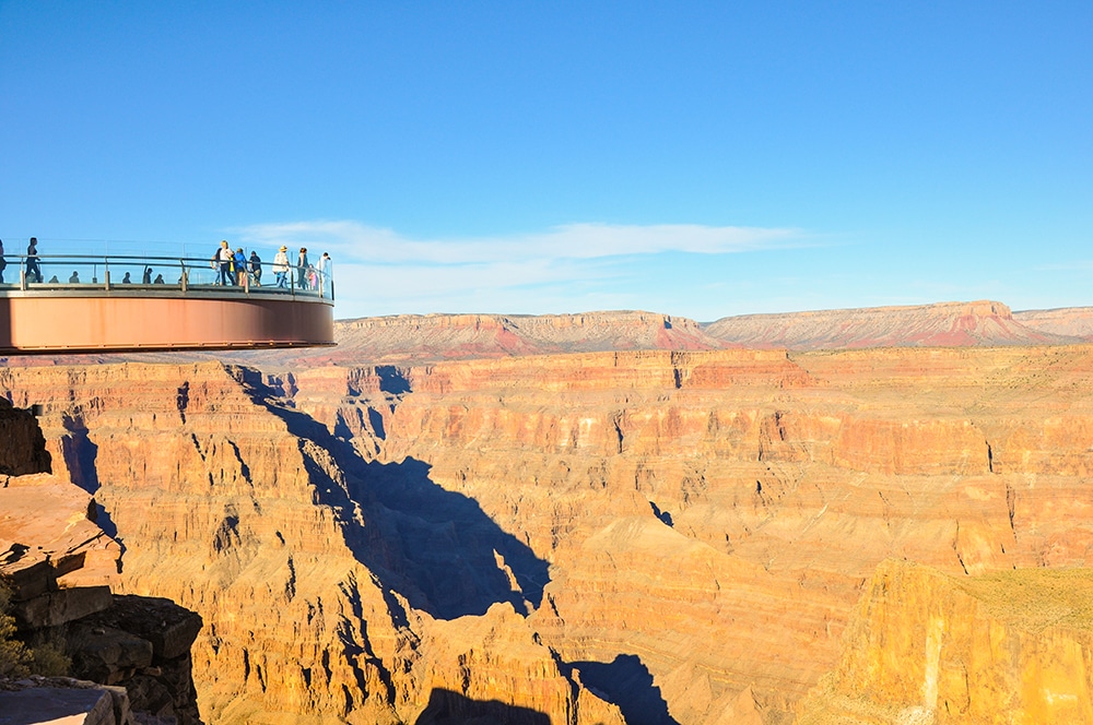 grand canyon skywalk side videw
