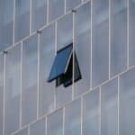 An awning window