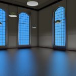 A room of fixed windows.