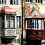 bow window, bay window