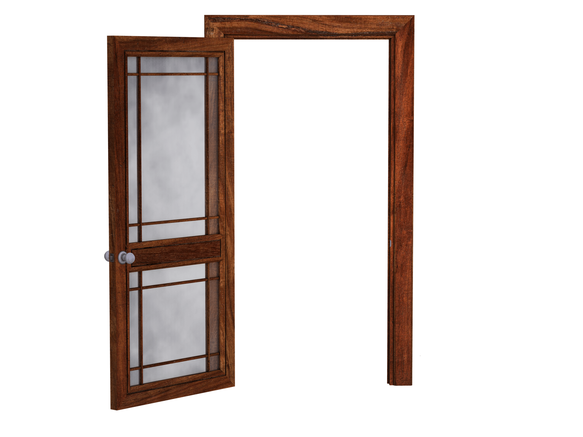 wooden door frame