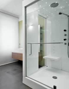 modern shower