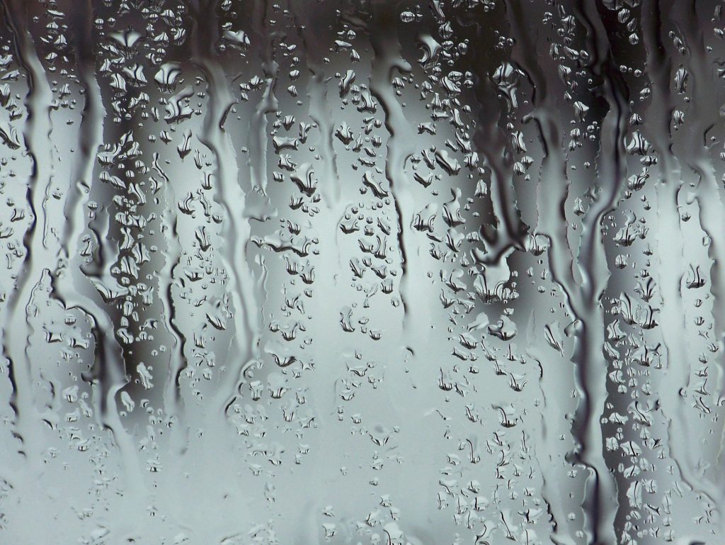 Water on glass Water on glass