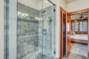 Hinged shower door Hinged shower door