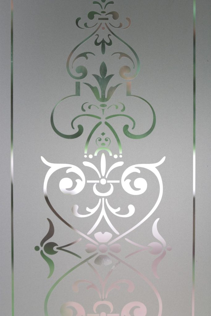 Classic Etched Shower Glass Classic Etched Shower Glass