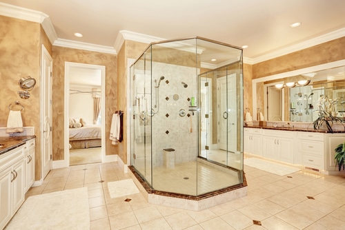 Custom frameless shower enclosure Custom frameless shower enclosure