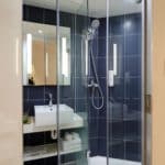 semi-frameless shower door