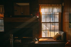 Sunlight Shining Through a Home Window Sunlight Shining Through a Home Window