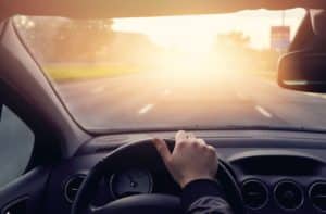 Sunlight Shining through Windshield Sunlight Shining through Windshield