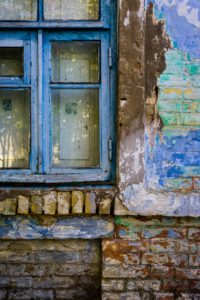Old Wooden Framed Glass Windows