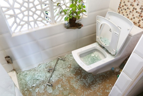 shattered-shower-door