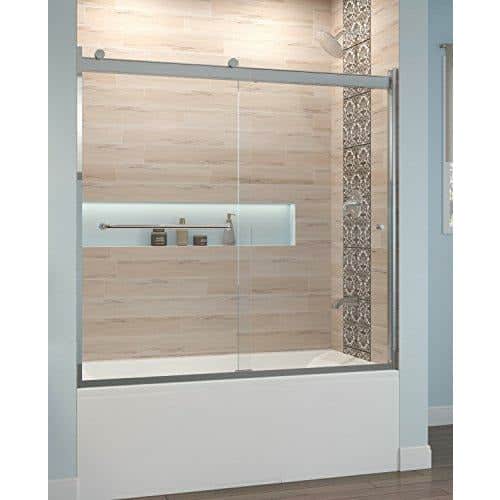 Basco sliding shower door tub enclosure