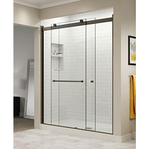 Basco Black Sliding Shower Door