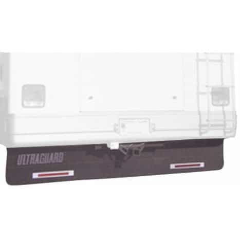 Smart Solutions Rock Hard Black UltreaGuard is displayed on the back of a RV