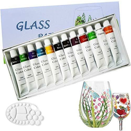 A box of 12 Magico Stained Glass Paint